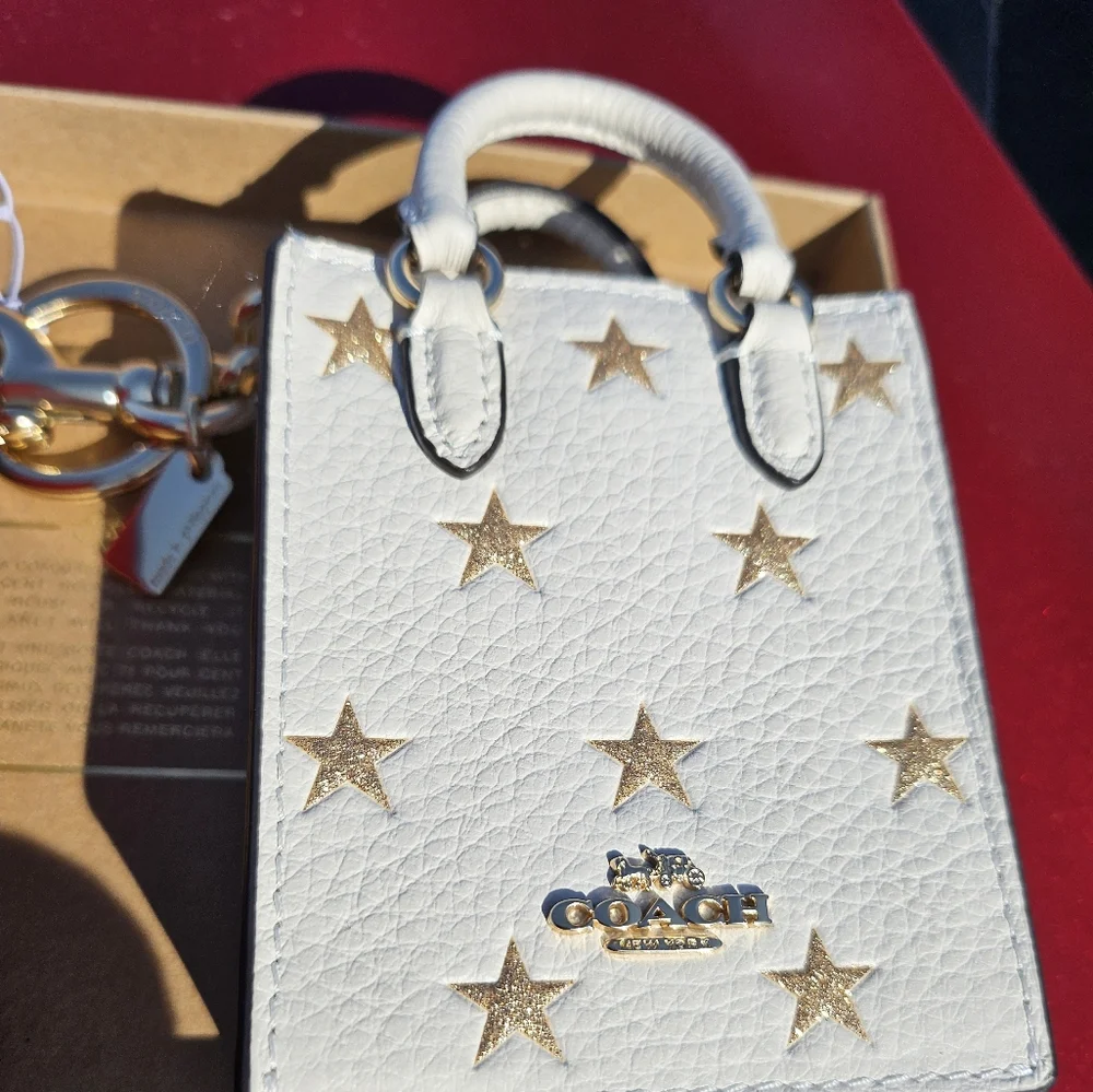 NWT Coach Red Or Cream Micro Totes - Picture 4 of 6